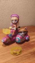 Littlest petshop, lps,  Blythe met scooter en diertje, Ophalen of Verzenden, Zo goed als nieuw