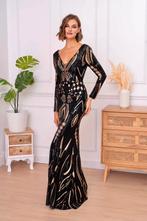 Luxueuze moderne Galajurk maat XL, Galajurk, Verzenden, Zwart, Maat 46/48 (XL) of groter