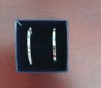 Creolen 3,5 cm, Met kristal, Overige materialen, Ophalen of Verzenden, Zilver
