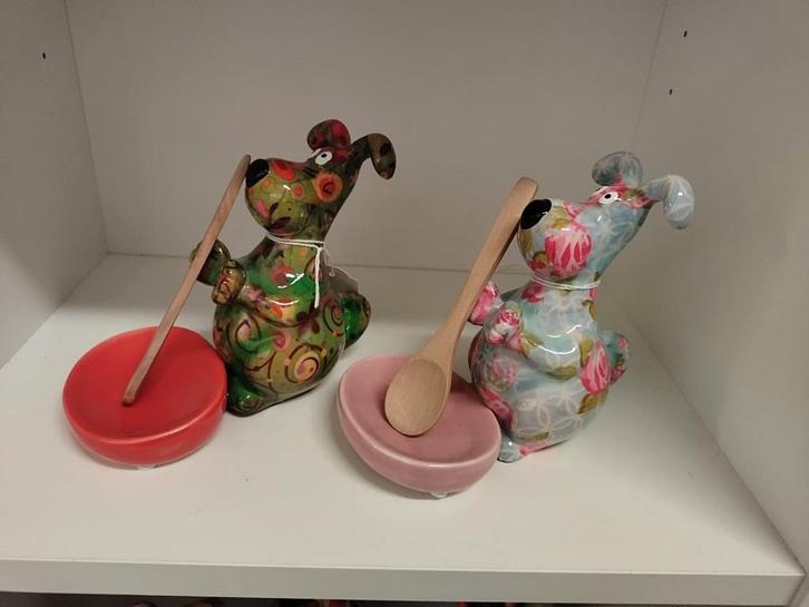 Pomme Pidou lepelhouder - spatelhouder hond of kip, Huis en Inrichting, Keuken | Servies, Nieuw, Overige typen, Overige stijlen