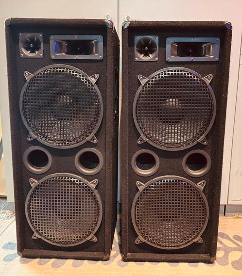 2 x Omnitronic luidsprekerboxen, Audio, Tv en Foto, Luidsprekers, Front, Rear of Stereo speakers, 120 watt of meer, Overige merken