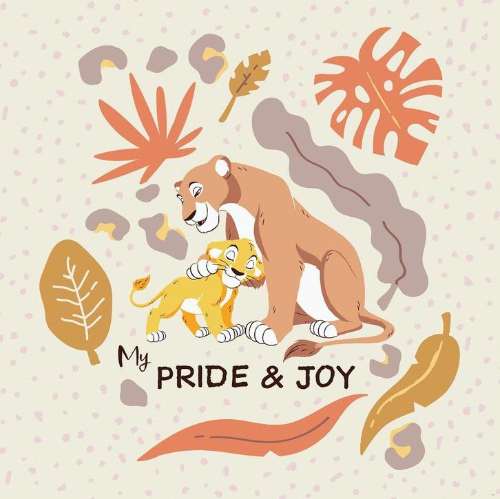 Lion King vlies fotobehang Pride and Joy - Muurdeco4kids, Kinderen en Baby's, Kinderkamer | Inrichting en Decoratie, Nieuw, Wanddecoratie