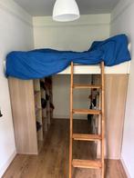 Kort tweepersoons hoogslaper - 185 x 140, Huis en Inrichting, Slaapkamer | Stapelbedden en Hoogslapers, Ophalen, Gebruikt, Hoogslaper