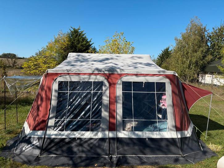 Camplet Concorde vouwwagen met disselbak en fietsendrager, Caravans en Kamperen, Tenten, tot en met 4, Ophalen