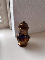 Zoutstrooier copperware luster goudsteen blauw, Antiek en Kunst, Verzenden