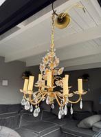 Vintage kroonluchter echt kristal (Swarovski stijl), Ophalen, Gebruikt, Overige materialen, Hollywood Regency