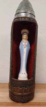 Antieke granaathuls / obus met Maria beeld, Ophalen of Verzenden