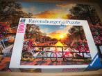 Ravernsburger Puzzel Fietsen in Amsterdam 1000 stuks, Ophalen of Verzenden, 500 t/m 1500 stukjes, Zo goed als nieuw, Legpuzzel