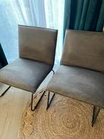 2 nette fauteuils  , antraciet, Huis en Inrichting, Fauteuils, Ophalen, Zo goed als nieuw, 75 tot 100 cm, 50 tot 75 cm
