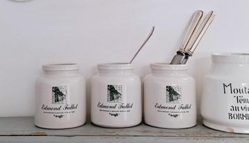 Oude franse mosterdpot Edmond Fallot, Beaune beschikbaar voor biedingen