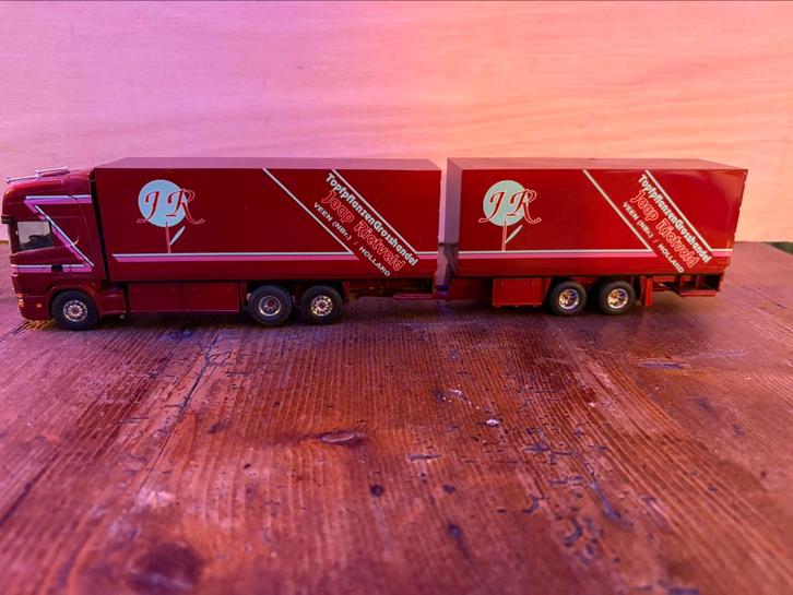 Scania 164 Jaap Rietveld Veen combi, Hobby en Vrije tijd, Modelauto's | 1:50, Zo goed als nieuw, Bus of Vrachtwagen, Tekno, Ophalen of Verzenden