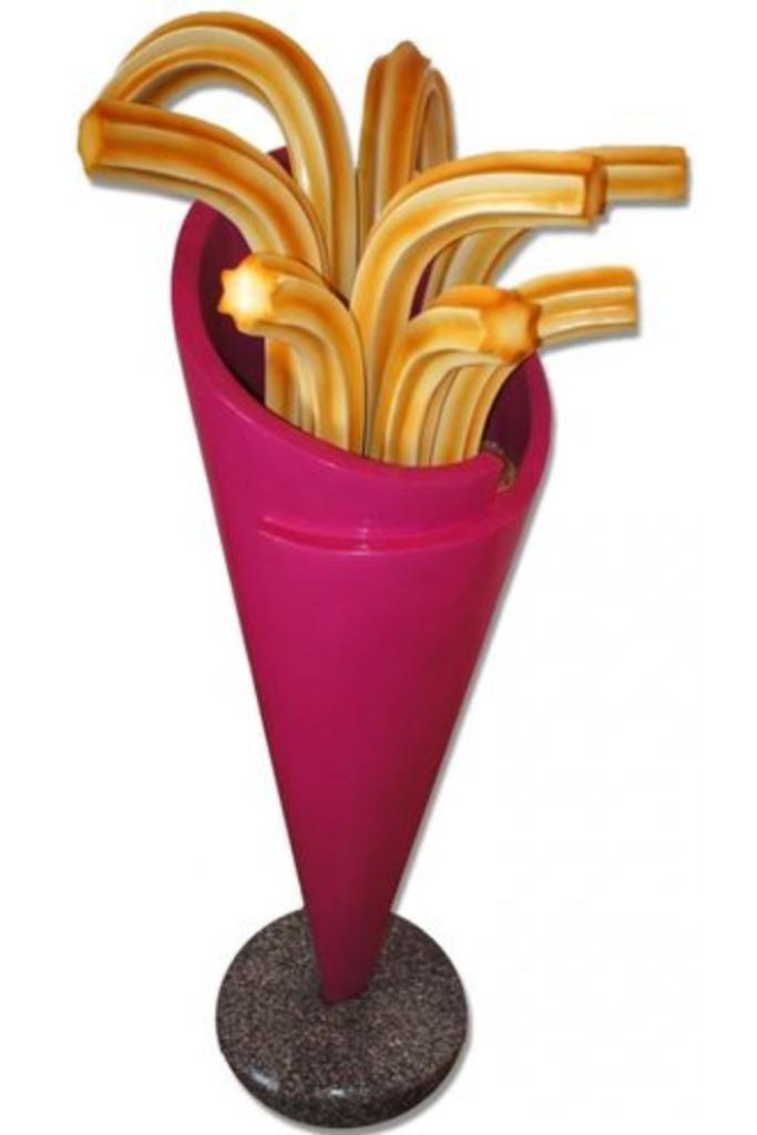 Churros 140 cm - churros display op base polyester, Verzamelen, Merken en Reclamevoorwerpen, Nieuw, Overige typen, Ophalen
