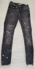 Zara spijkerbroek zwart maat 34 skinny jeans stippen broeken, Kleding | Dames, Verzenden, Zo goed als nieuw, W27 (confectie 34) of kleiner