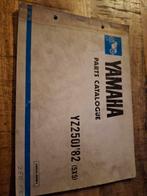 Yamaha YZ250J '82 Onderdelen Catalogus, Motoren, Handleidingen en Instructieboekjes, Ophalen of Verzenden, Yamaha