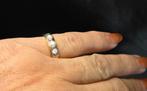 Gouden Vintage ring met edelsteen opaal. 2025/671., Ophalen of Verzenden, Goud, Ring, Met edelsteen
