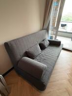 Slaapbank grijs 200 cm lang en 140 cm breed, Ophalen, Tweepersoons, 140 cm, Zo goed als nieuw