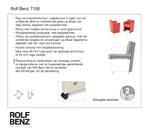 6 Rolf Benz  Huiskamerstoelen rood leer, Huis en Inrichting, Stoelen, Ophalen, Leer, Zo goed als nieuw, Rolf Benz nr: 7100
