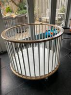 Bopita ronde box. Wit/beuken, Ophalen, Zo goed als nieuw, Rond, In hoogte verstelbaar