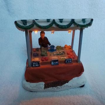 Kerstdorp Groentekraam "Typisch Hollands" beschikbaar voor biedingen