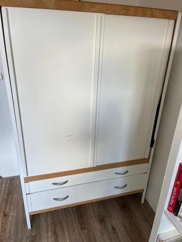 Witte Kewlox kast met hangdeel en 2 lades beschikbaar voor biedingen
