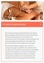 Massage - vetverbranding - spieropbouw  salon in schijndel, Ophalen, Nieuw