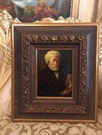 Antiek olieverf portret schilderij op hout, Antiek en Kunst, Kunst | Schilderijen | Klassiek, Ophalen of Verzenden