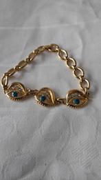 Gold-filled  armband  Evil Eye, Verzenden, Zo goed als nieuw