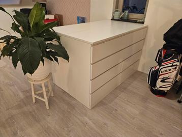 4x Ikea Malm kast 4 lades - wit - afbeelding 1
