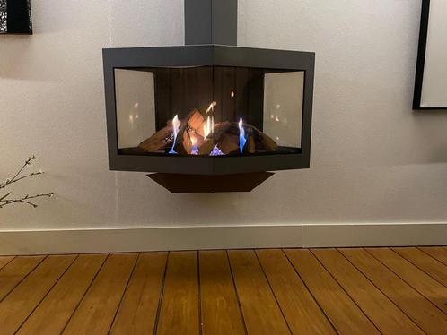 DRU type Stealth kleur donker grijs, Huis en Inrichting, Haarden, Gebruikt, Gashaard, Ophalen