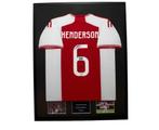 Jordan Henderson AFC Ajax 23/24 gesigneerd ingelijst shirt, Verzamelen, Ophalen of Verzenden, Zo goed als nieuw, Ajax, Shirt