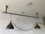 2x Industriële hanglampen, Ophalen, Gebruikt, Metaal, Minder dan 50 cm