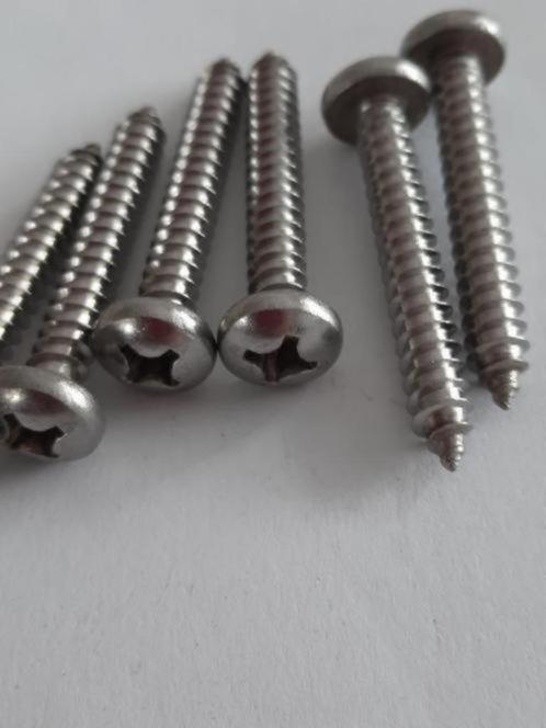 50-200 stuks RVS zelftappers kruiskop 5,5x38 mm parkers, Tuin en Terras, Palen, Balken en Planken, Nieuw, Overige typen, Minder dan 180 cm