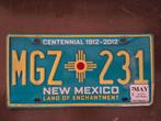 New Mexico kentekenplaat, Verzamelen, Ophalen of Verzenden, Gebruikt