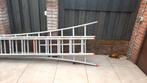 3-delige aluminium ladder - ca. 8m, Doe-het-zelf en Verbouw, Ladders en Trappen, Ophalen, Gebruikt, 4 meter of meer