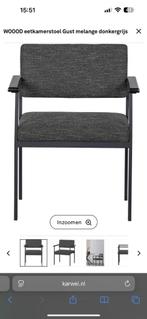 WOOOD eetkamerstoelen Gust Melange donkergrijs 4 stuks, Ophalen, Zo goed als nieuw, Vier, Modern