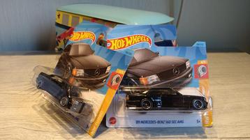 Hotwheels Mercedes-Benz 560 SEC AMG 1989 black zwart 1:64