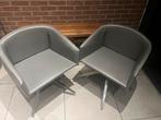 2 leren draaibare kuipstoelen, Huis en Inrichting, Stoelen, Ophalen, Zo goed als nieuw, Leer