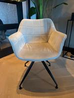 8 Light & Living Velvet Stoelen zand/beige, Ophalen, Overige kleuren, Zo goed als nieuw, Stof