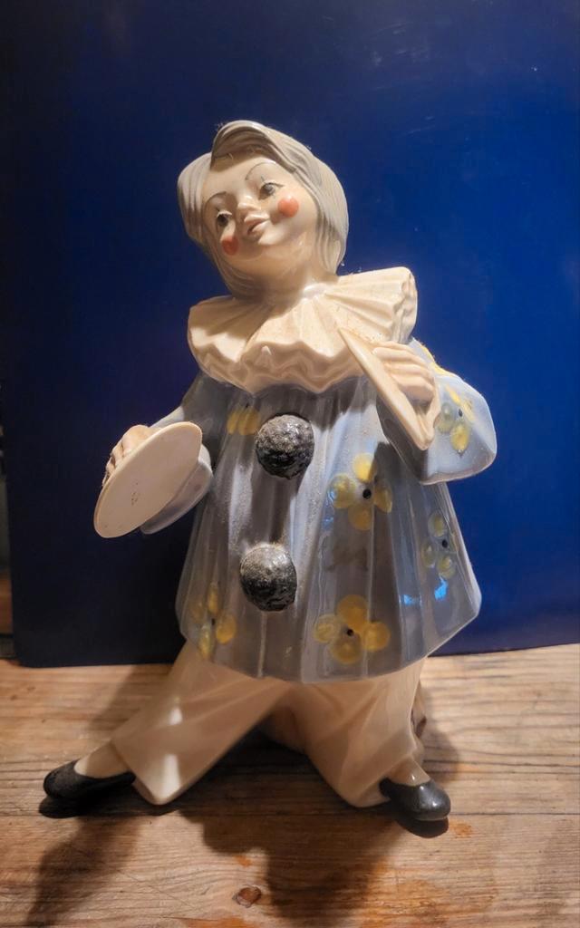 Vintage Keramieken Pierrot Beeld, Antiek en Kunst, Antiek | Keramiek en Aardewerk, Ophalen