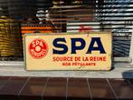 Vintage SPA Reclamebord - Source de la Reine, Verzamelen, Merken en Reclamevoorwerpen, Reclamebord, Gebruikt, ., Ophalen of Verzenden