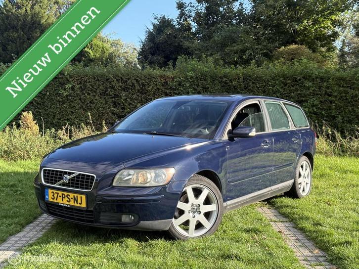 Volvo V50 momentum 2.4i AUT/schuifdak/leer/nieuwe apk!, Auto's, Volvo, Bedrijf, Te koop, V50, ABS, Airbags, Airconditioning, Alarm