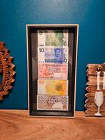 Nederlandse originele briefjes in lijst, Postzegels en Munten, Bankbiljetten | Nederland, Setje, Ophalen of Verzenden