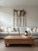 India salontafel - Boho Ibiza - Stoer robuust hout, Huis en Inrichting, Tafels | Salontafels, Ophalen, 100 tot 150 cm, Teakhout