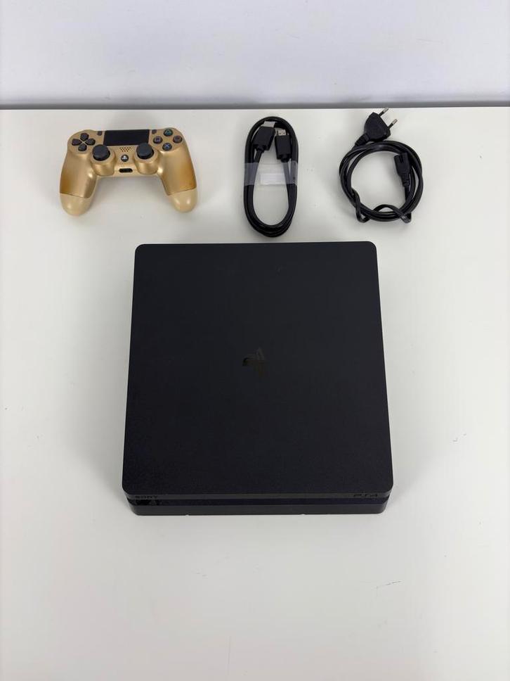 PlayStation 4 Slim CUH-2216B 1TB + 1 Controller + Kabels, Spelcomputers en Games, Spelcomputers | Sony PlayStation 4, Gebruikt