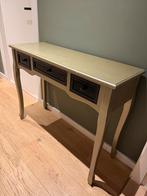 Bijzettafel Sidetable Goud, Ophalen, Gebruikt, 100 tot 150 cm, 25 tot 50 cm