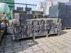 Restant muurblok (split) Zwart 12x12x50, Nieuw, Minder dan 100 cm, Minder dan 25 cm, Beton