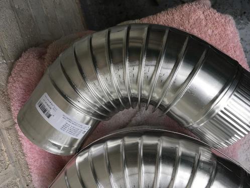 Bocht 90, aluminium, 0.5 mm (120mm), Doe-het-zelf en Verbouw, Buizen en Afvoer, Nieuw, Bochten, Aluminium, Minder dan 2 meter