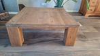 Modern strak robuust eiken salontafel 100x100, Huis en Inrichting, Tafels | Salontafels, Ophalen, Gebruikt, Minder dan 50 cm, Robuust