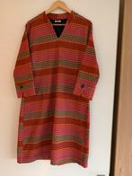 Kyra jurk, gemaleerd oranje/bruin, maat 44, Bruin, Maat 42/44 (L), Ophalen of Verzenden, Zo goed als nieuw