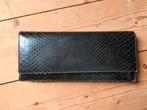 Vintage clutch handtasje van leer slangenprint Maza, Ophalen of Verzenden, Gebruikt, Leer